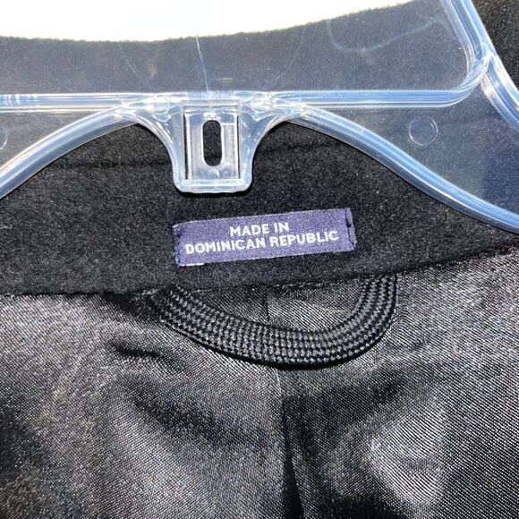 Stafford Men’s Top Coat Black Wool Blend Signature Classic Fit Size 52 - Picture 3 of 16